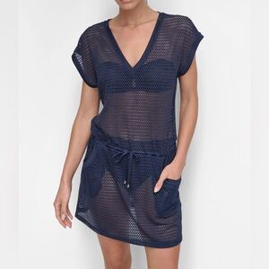DKNY Mesh Tunic swim coverup NWT